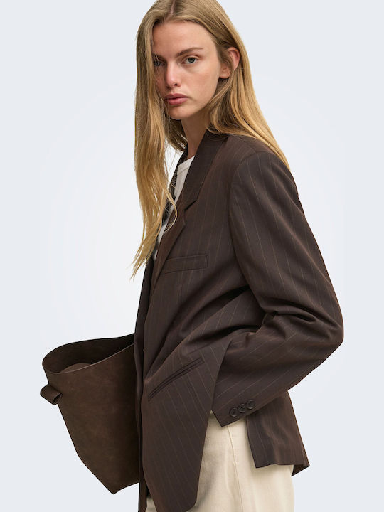 Only Damen Doppelreihiges Blazer Braun Only Damen Doppelreihiges Blazer Braun