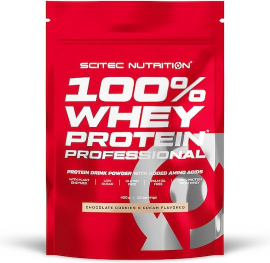 100% Whey Professional Πρωτεΐνη Ορού Γάλακτος Χωρίς Γλουτένη με Γεύση Φράουλα 400gr