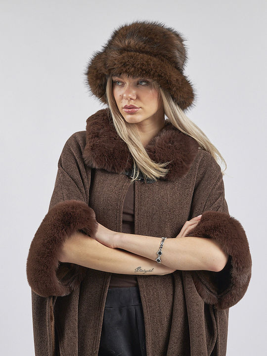 Verde Дамска шапка Bucket Кафява