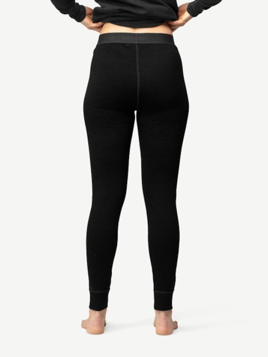 Women's Thermal Underwear Devold Expedition Merino 235 Longs Black Black Go 155 110a