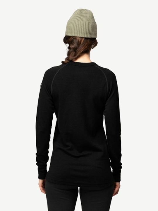 Women's Thermal Underwear Devold Expedition Merino 235 Shirt Black Black Go 155 226 A