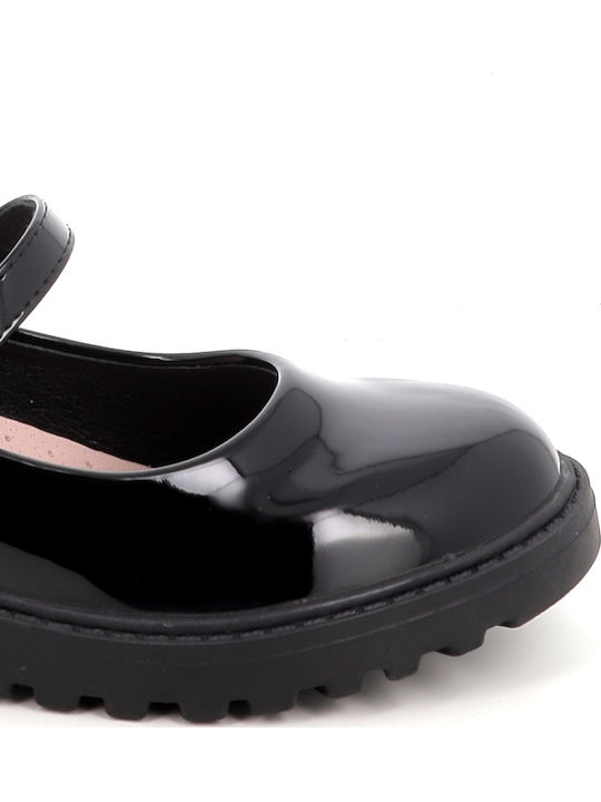 Kids Pumps & Ballerinas Anatomic With Hoop & Loop Closure Patent Leather Black -39.1