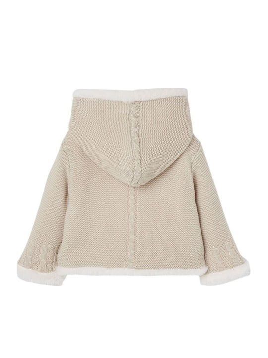 Cardigan pentru copii din bumbac bej