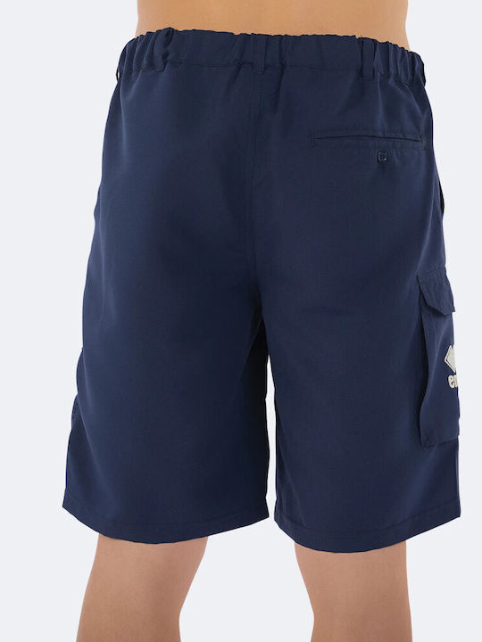 Pantaloni Scurți Sport Bărbați Regular Fit Albastru Închis