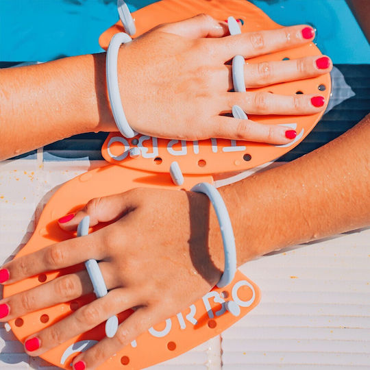 Turbo Professionale Schwimmhandpaddel Nuba Flat Χεράκια Κολύμβησης S Turbo Orange