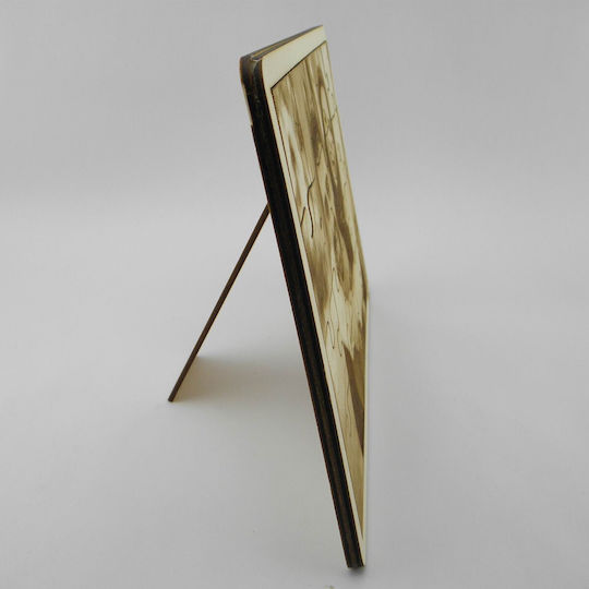 World of Wood Wooden Photo Frame With Brown Frame