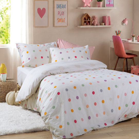 Nef-Nef Homeware Παιδικό Μπουρνούζι Dots με Κουκούλα