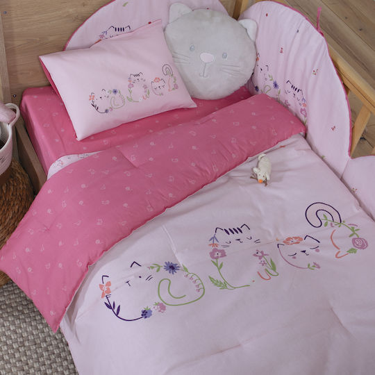 Nef-Nef Homeware Kinderbademantel Cats Are Perfect Lotus Rosa Mit Kapuze