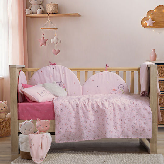 Nef-Nef Homeware Kinderbademantel Cats Are Perfect Lotus Rosa Mit Kapuze