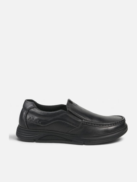 Kunstleder Herren Slip-Ons Schwarze