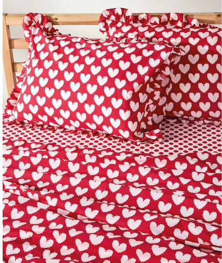 Kentia Παιδικό Πάπλωμα Μονό Lola Red-beige 160x240εκ.