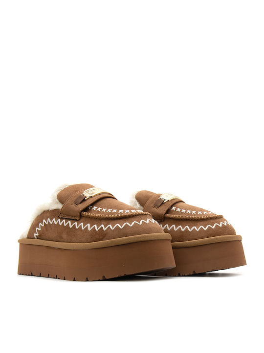Women's Brown Slippers