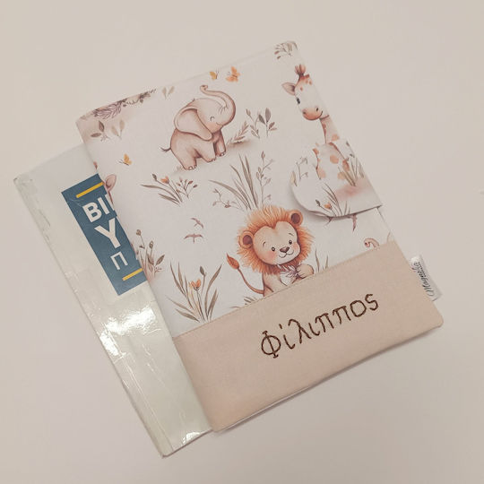 Magnolia Handmade Χειροποίητη Θήκη Βιβλιαρίου Υγείας Μωρού