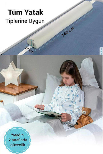 Wellgro Bettschutzgitter für das Bett aus Schaumstoff Material 140x19cm