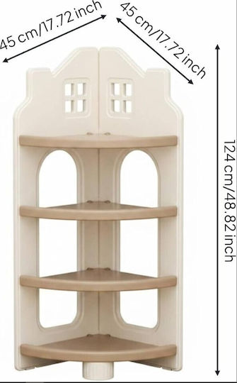 Floor Bookcase Wooden Grey 112x49.5cm