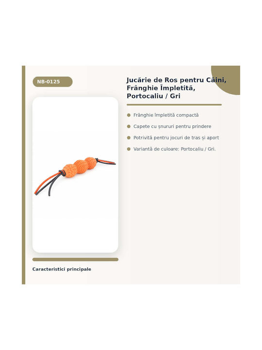 Jucărie De Mestecat Pentru Câini Cu Sfoară Portocalie 1 Bucată
