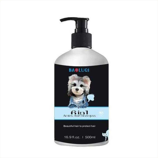Șampon Pentru Câini Baoluqi Îngrijire Blană Protecție 500 Ml Sticlă Neagră Albastră