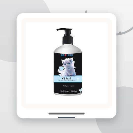 Baoluqi Șampon Pentru Pisici Blană Pufoasă Moale 500 Ml Sticlă Neagră Albastră