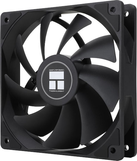 Thermalright TL-C12C Extrem Ventilator pentru Carcasă 120mm (1850rpm / 82cfm) Fără LED-uri Iluminare și Conexiune 4-Pin PWM Negru