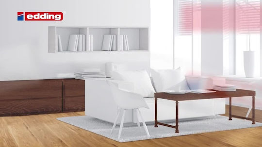 Stilou Edding 8900 Corecții Mobilier Alb Lemn