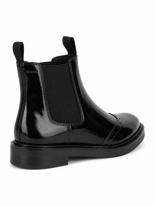 Serilda Damen Chelsea-Stiefeletten aus Leder Schwarz