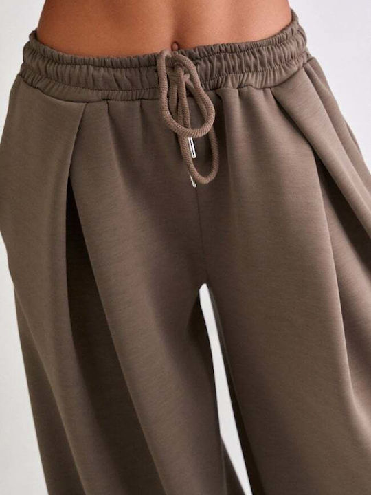 Damen Jogginghosen Beiges Dunkel Set