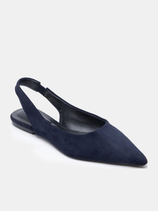 Spitze Zehe Pumps Marineblaue