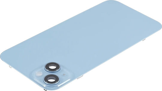 Back Glass W Magsafe Magnet iPhone 14 Plus Aftermarket Blau Kein Logo