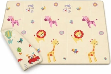 Velve Velve Aktivitätsmatte Autos Ecru 180x150cm
