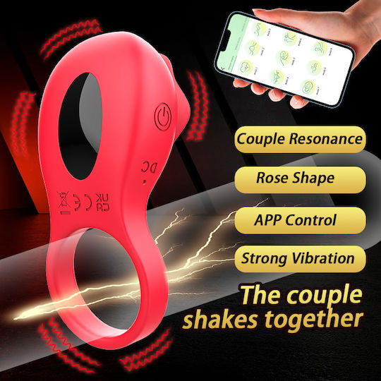 Ophelia's Dream Toys Rose Vibrating Cock Ring 10sw3013