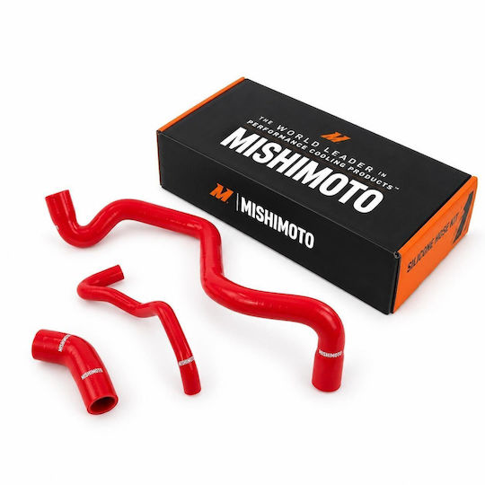 Подредба Колани От Силикон За Автомобили За Вода Червени Mishimoto Audi TT 8n 1.8t 1999-2006 3 Бр Mmhose-tt-99rd