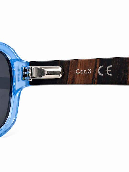 Ghetto Unisex Ochelari De Soare Albastru Transparent