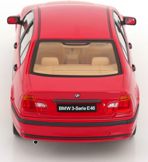 Model Mașină BMW Seria 3 E46 Sedan 1999 Roșu Scara 1:18 Kk Scale