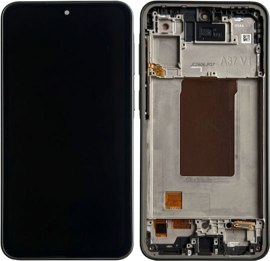 Clappio Vollbild Samsung Galaxy A37 5G Weiches OLED-Panel Auf Rahmen Schwarz