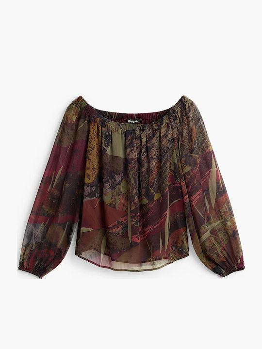 Damen Bluse Khaki