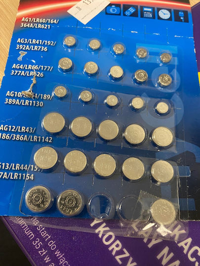 Ansmann Baterii Alkaline Pentru Ceasuri LR60 / LR66 / LR41 / LR43 / LR44 / LR54 1.5V 30 Buc