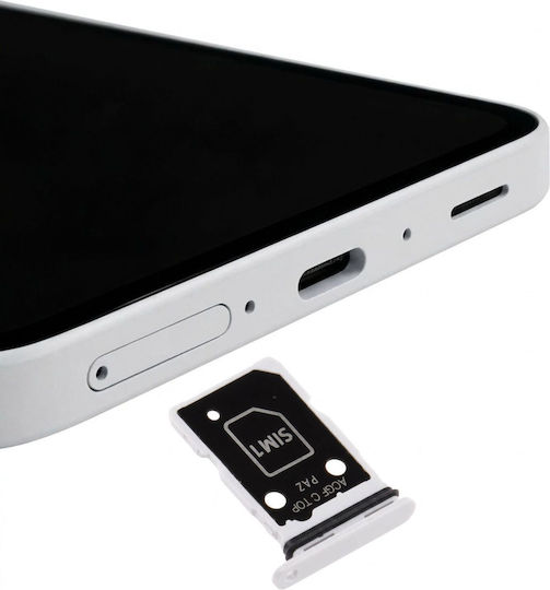 Clappio Sim Card Tray Samsung Galaxy A37 5g Dual Nano Sim Slot White