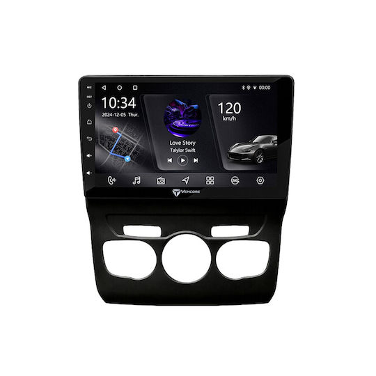 Vencore 3236-10006-0131b Auto-Audiosystem Android 15 10.1" Px5s Octa-core 2gb/32gb Ips Abnehmbares Bedienfeld CarPlay Android Auto Unterstützung Kamera 360° Citroen C4l 2011-2016 – Schwarze