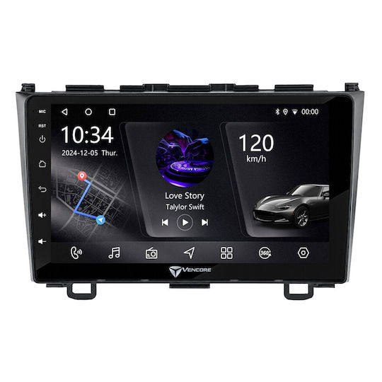 VenCore Auto-Audiosystem für Honda CR-V 2006-2012 mit Touchscreen 9" Bluetooth USB AUX Eingebautes Wi-Fi GPS Apple CarPlay Android Auto
