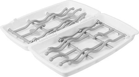 Babyono Babyono Babyflaschen Zubehör Trocknungsgestell für Babyflaschen Graues