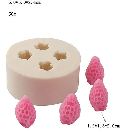 Formen Silikon Erdbeeren 5x5cm