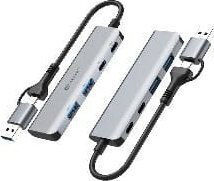 Tracer Hub 4 Θυρών με σύνδεση USB-A / USB-C