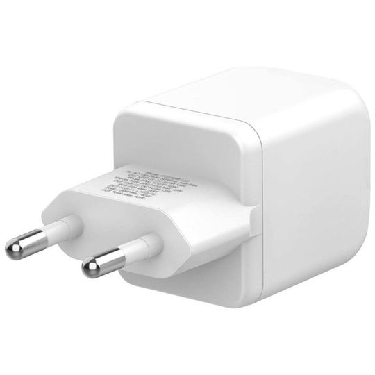 4Smarts Încărcător Fără Cablu cu 2 Porturi USB-C 45W Power Delivery Alb (PDPlug SiC)