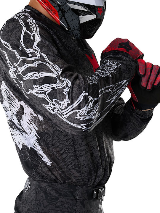 Fox 180 Abyss Bluza Pentru Bărbați Motocross Mânecă Lungă Culoare Neagră