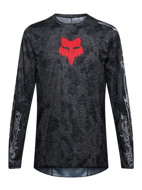 Fox 180 Abyss Bluza Pentru Bărbați Motocross Mânecă Lungă Culoare Neagră