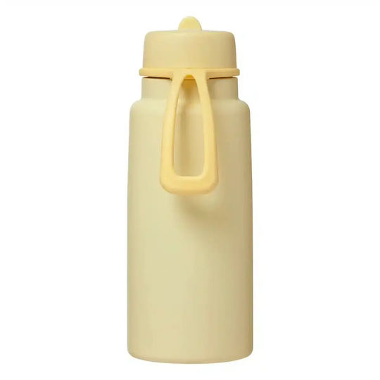 B.Box Thermos Bottle 1 L Lemon Twist with Straw