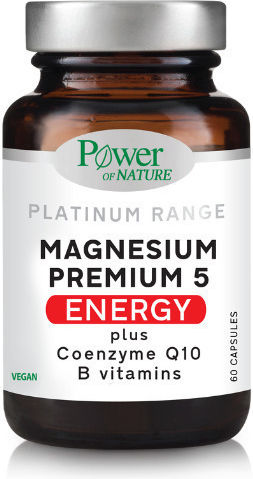 Power Health Magnesium Premium 5 Energy με Βιταμίνη B6 & Φολικό Οξύ 60 κάψουλες