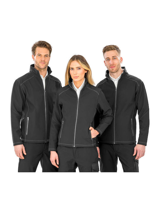 Treble Stitch Women's Short Sports Softshell Jacket Waterproof and Windproof for Winter Navy Blue