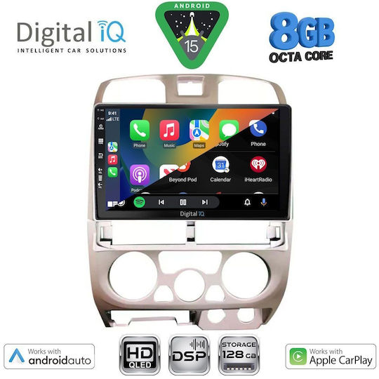 Digital IQ Auto-Audiosystem Isuzu D-Max 2002-2008 Bluetooth USB Eingebautes Wi-Fi GPS Apple CarPlay Android Auto mit 9 Zoll Touchscreen