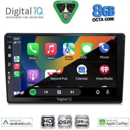 Digital IQ Car Audio System for Citroen C4 / DS4 2018-2025 Bluetooth USB Wi-Fi GPS Apple CarPlay Android Auto with 10 Inch Touch Screen DIGITAL IQ BXF 18086 CPAA